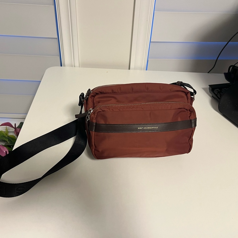 WANT Les Essentiels Brown and Black Crossbody Bag